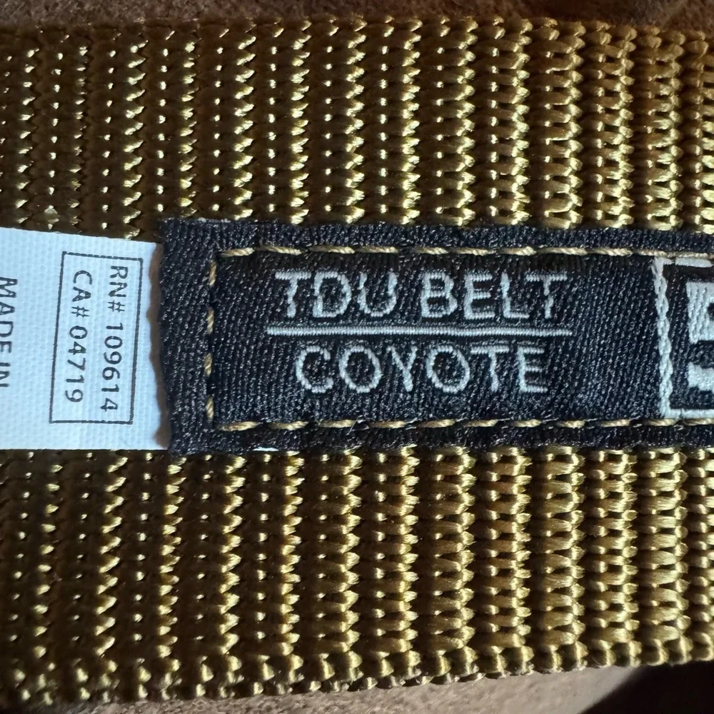 5.11 Tactical TDU belt Coyote color Model 59552 New Size Medium (32-34)